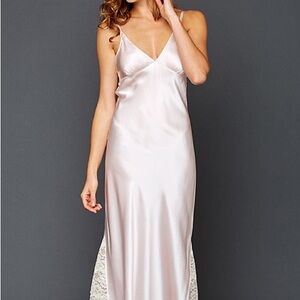 Elegant Satin Chemise in Cream
